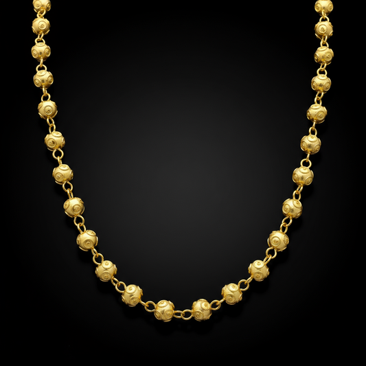 Viana Beads Necklace [19.2Kt. Gold]