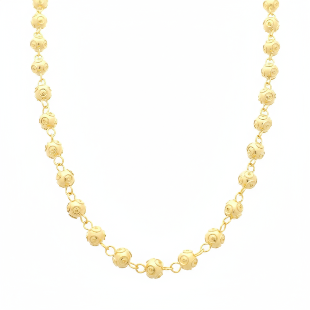 Viana Beads Necklace [Gold Plated Silver]