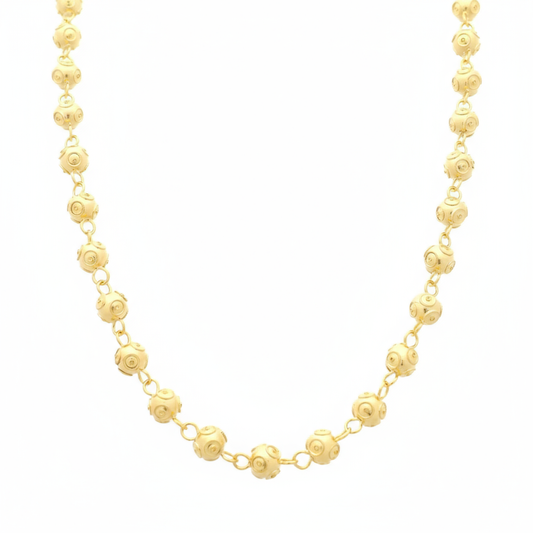 Viana Beads Necklace [Gold Plated Silver]
