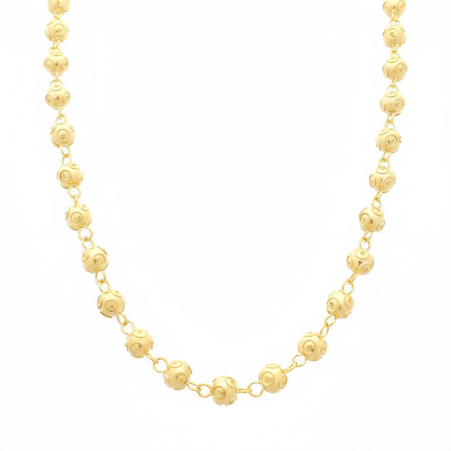 Viana Beads Necklace [Gold Plated Silver]