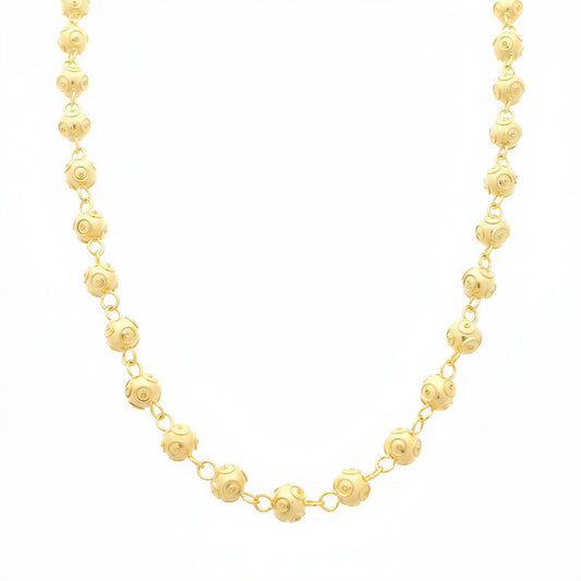 Viana Beads Necklace [Gold Plated Silver]