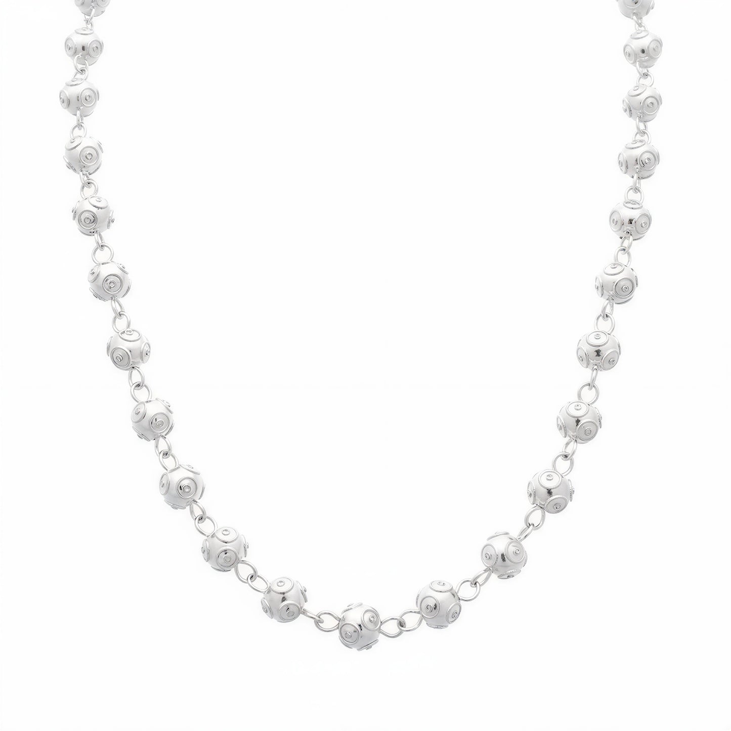 Viana Beads Necklace [Silver]